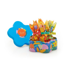 【2月16日発売開始】フラワー缶 ライトブルー ドルチェ フィオリトゥーラ