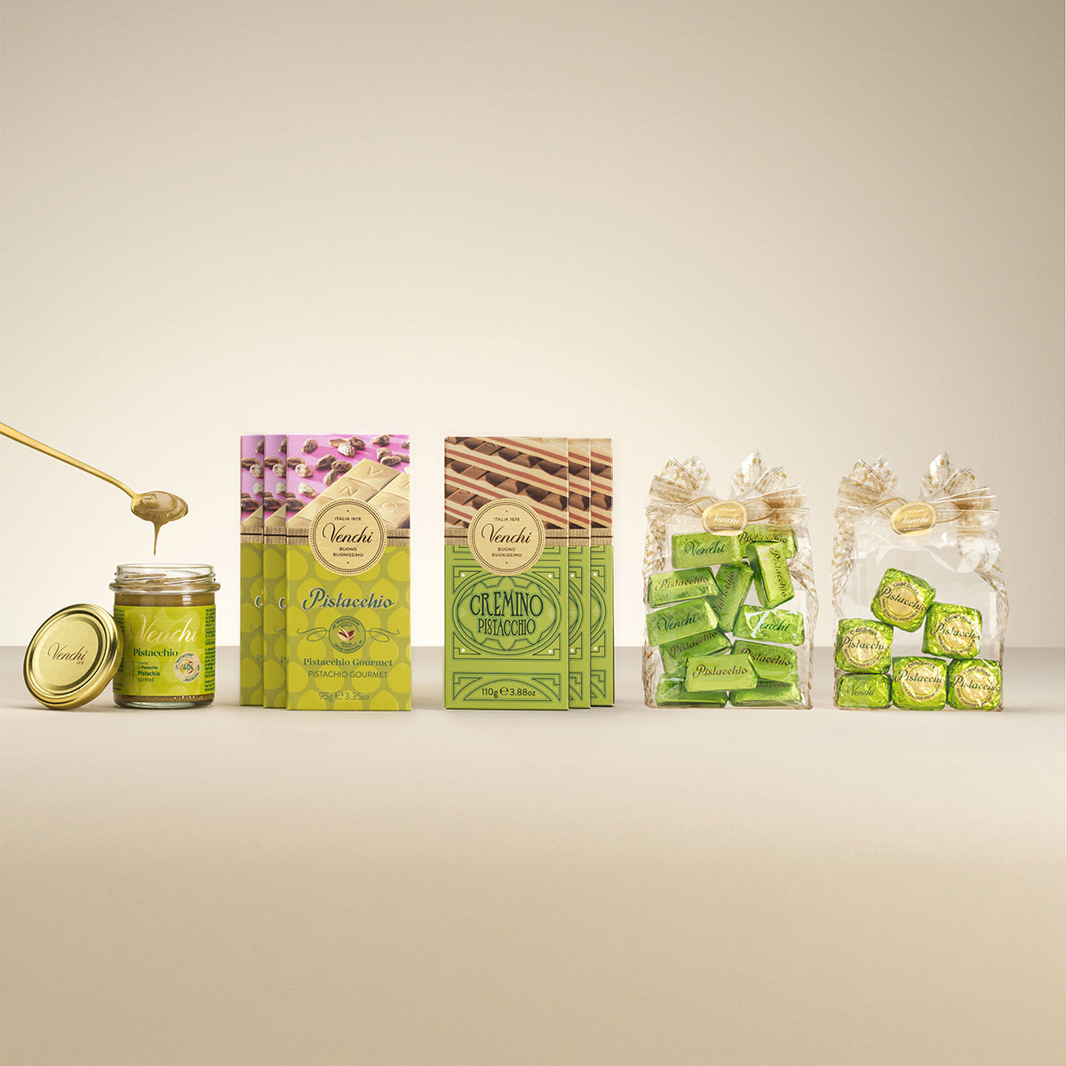 クランチー ピスタチオ バー 116030｜ヴェンキ｜Venchi【公式