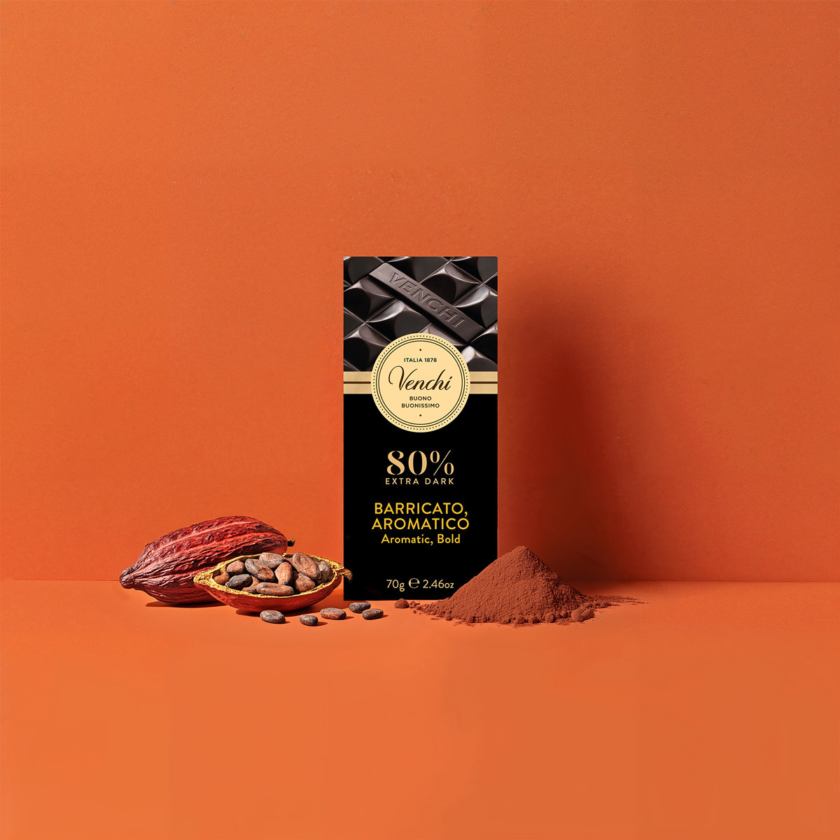 80％ エクストラダーク チョコレート アロマティック バー 116685