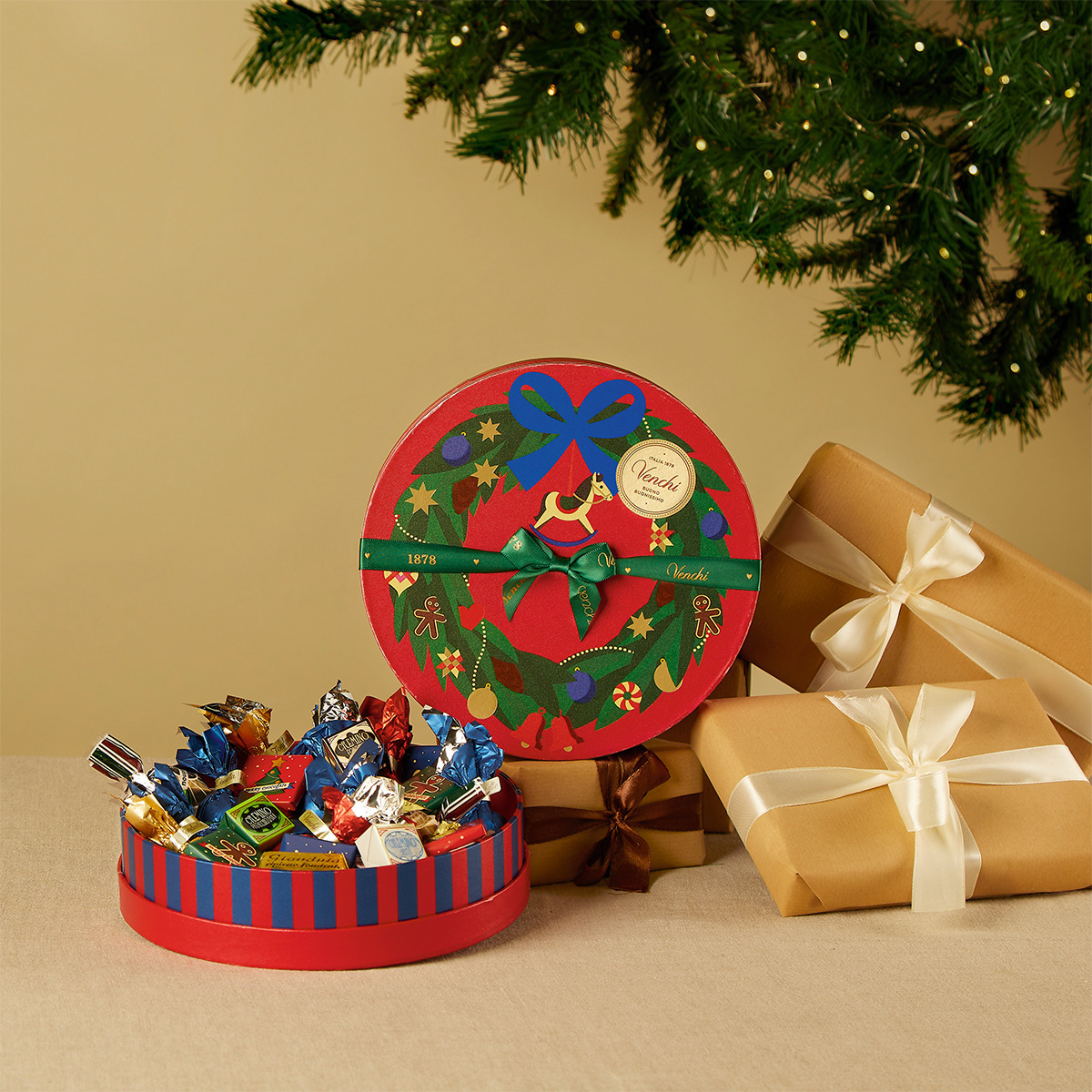 NEW】ハンパー ミディアムクリスマス アリス ブロー 420687｜ヴェンキ